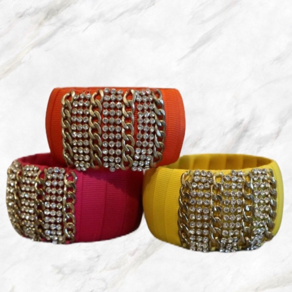 4/$30 π· Set of 3 Colourful Thick Bangle Bracelets